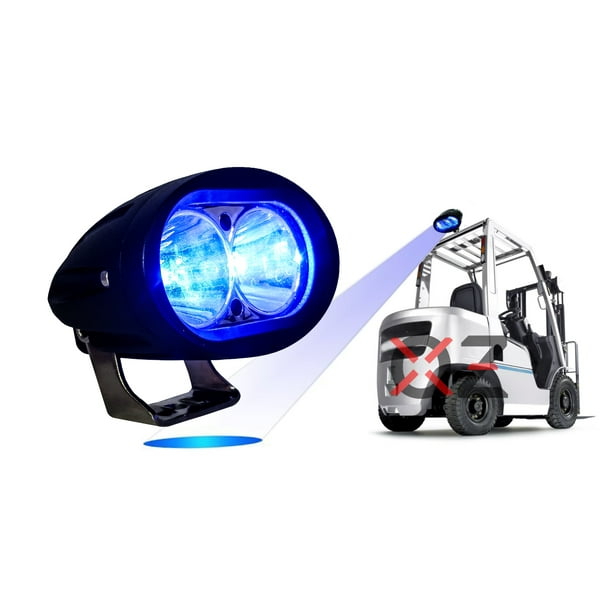 Magood Forklift Truck Pickup Excavator Warehouse Safety Warning Pedestrian Lights 30W DC 12-80V Security Indicator Spotlight Red, 2 Pack